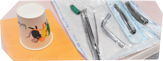 使い捨てコップ、滅菌器具